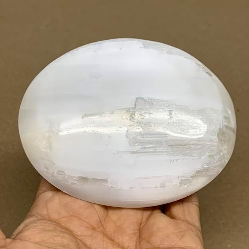 WatanGems Large Selenite Palm-Stone Crystal 067 lbs