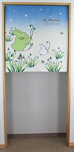 Japanese Noren Curtain Totoro Studio Ghibli Snowdrop 85x90cm