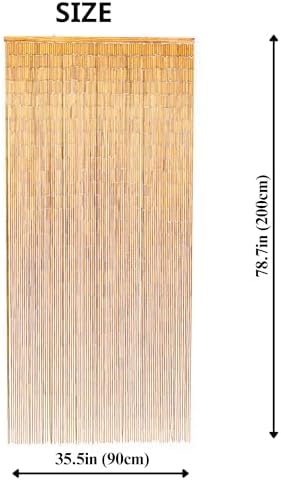 Handmade Bamboo Curtain 36x79 Inch Door Divider