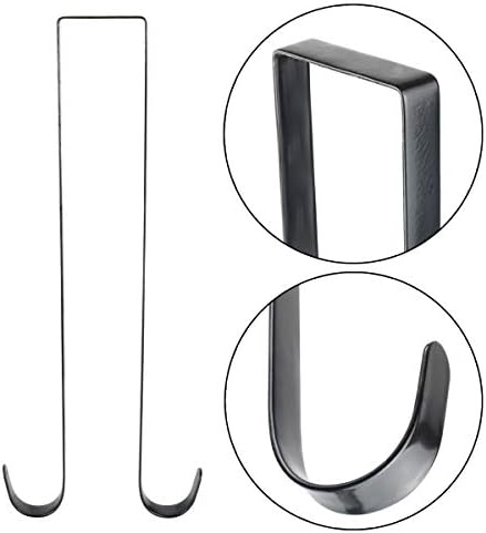 Double Wreath Hanger 15 Inch Black Premium Metal Double Sided
