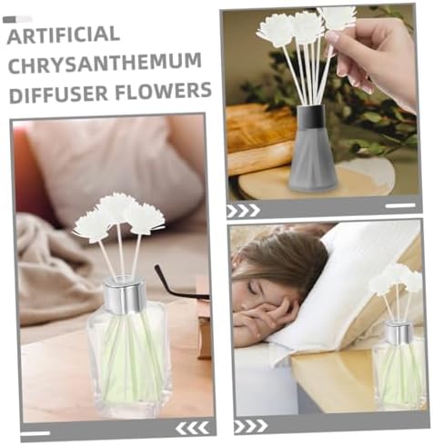 15pcs Faux Chrysanthemum Diffuser Reeds for Aromatherapy