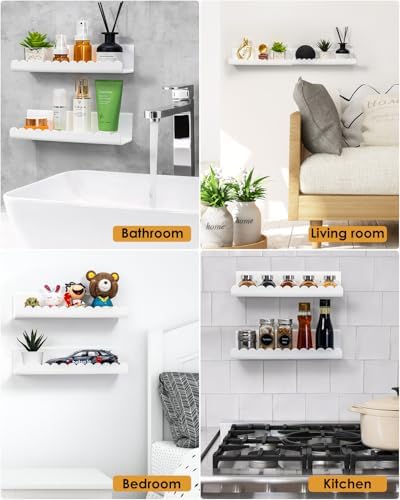 Forzacx Floating Shelves Wall 2 Pack Durable Design