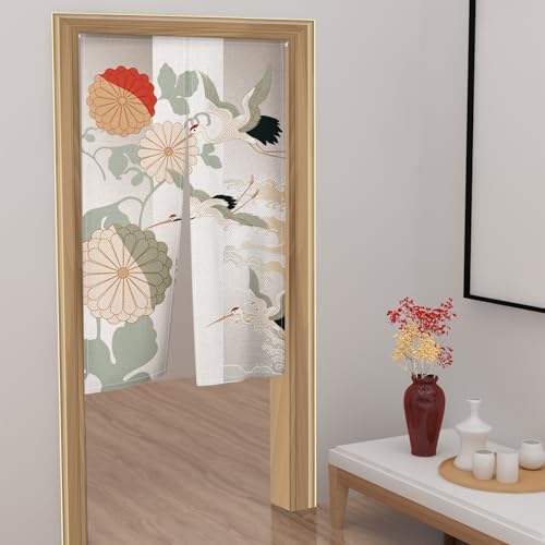 Leowefowa Japanese Noren Door Curtain Panel 1