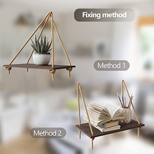 BAMFOX Hanging Wall Shelves Set of 2