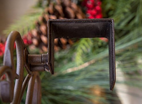 Front Door Wreath Hanger - Ivy Design Brown