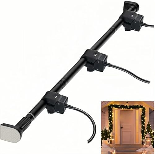 Adjustable Garland Hanger for Front Door - No Screws Needed