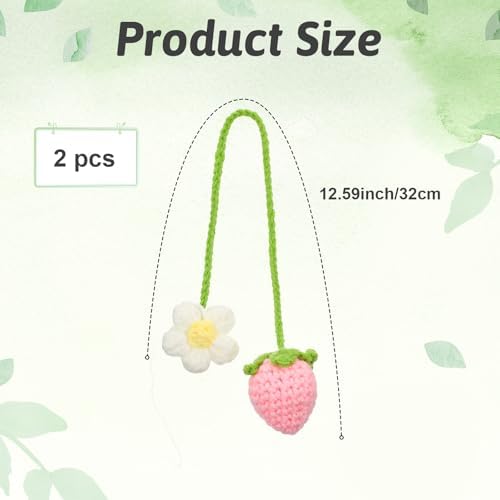 Strawberry Car Hanging Decor 2 Pack