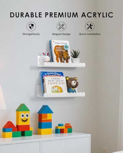 Forzacx Floating Shelves Wall 2 Pack Durable Design
