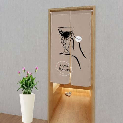 Leowefowa Japanese Noren Door Curtain 34x60