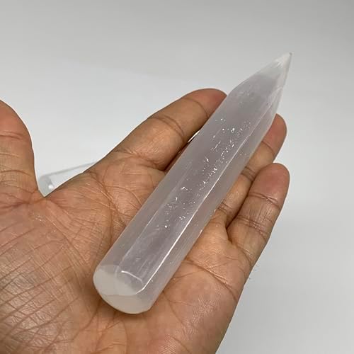 Selenite Crystal Wand for Meditation and Energy Healing