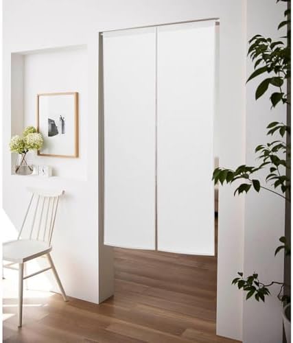 Japanese Noren Door Curtain White 34x60 Inch