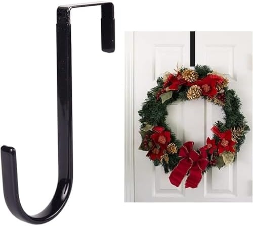 Black Wreath Hanger - 5 Inch Strong Fall Door Hook