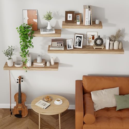 Axeman Floating Shelves 8 Inch Deep Modern Wall Shelves