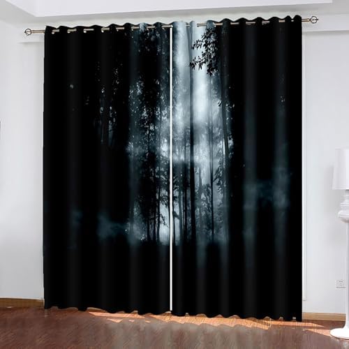 Homxi 2 Panel Blackout Curtains with Eyelets