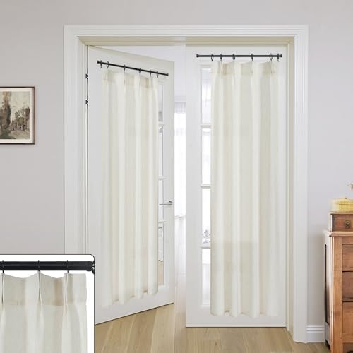 French Door Curtain Panel Sheer Privacy Linen