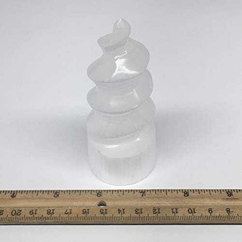 1pc 39-43 Inch Selenite Tower Crystal Twisted Point Powerful White