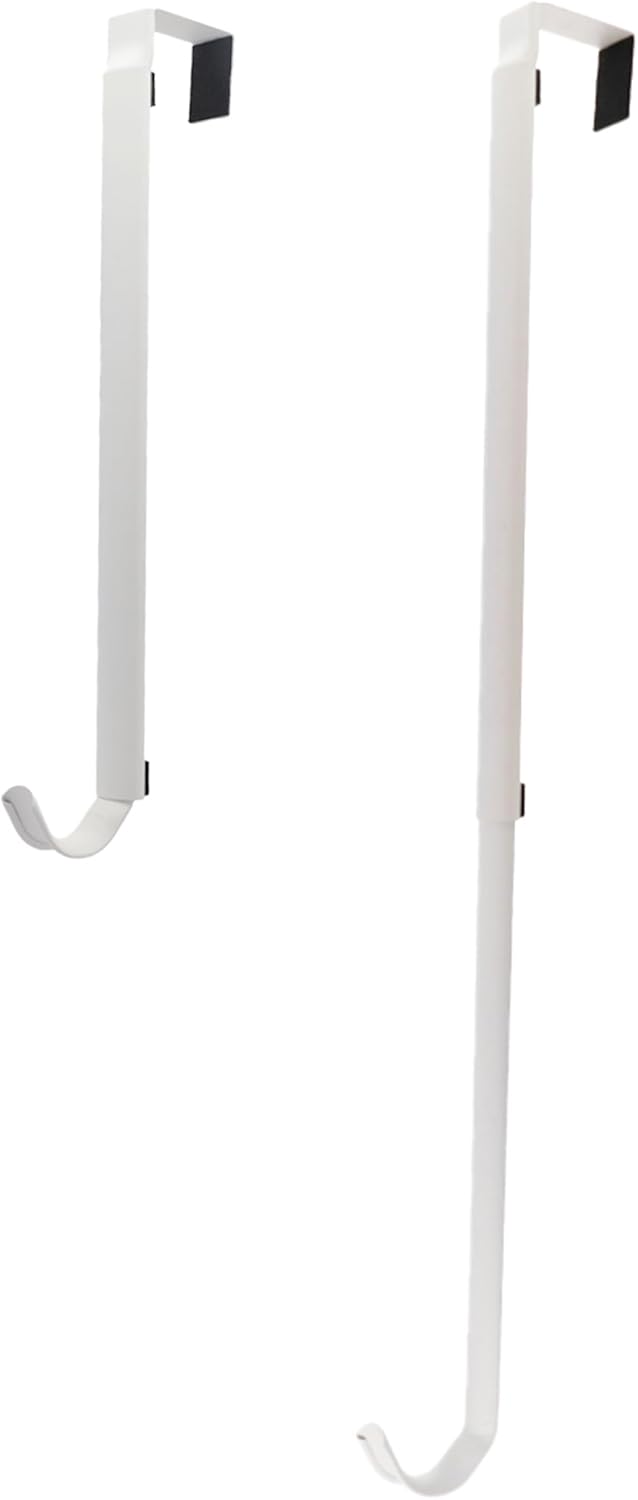 Haute Decor Adjustable Wreath Hanger - Matte White 30 lbs Capacity