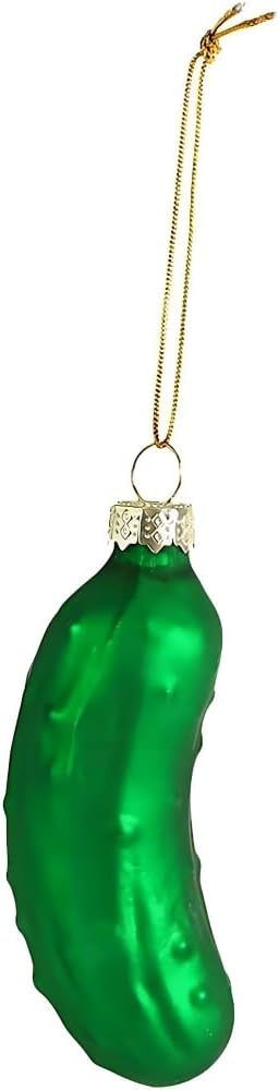 Green Christmas Pickle Tree Ornament
