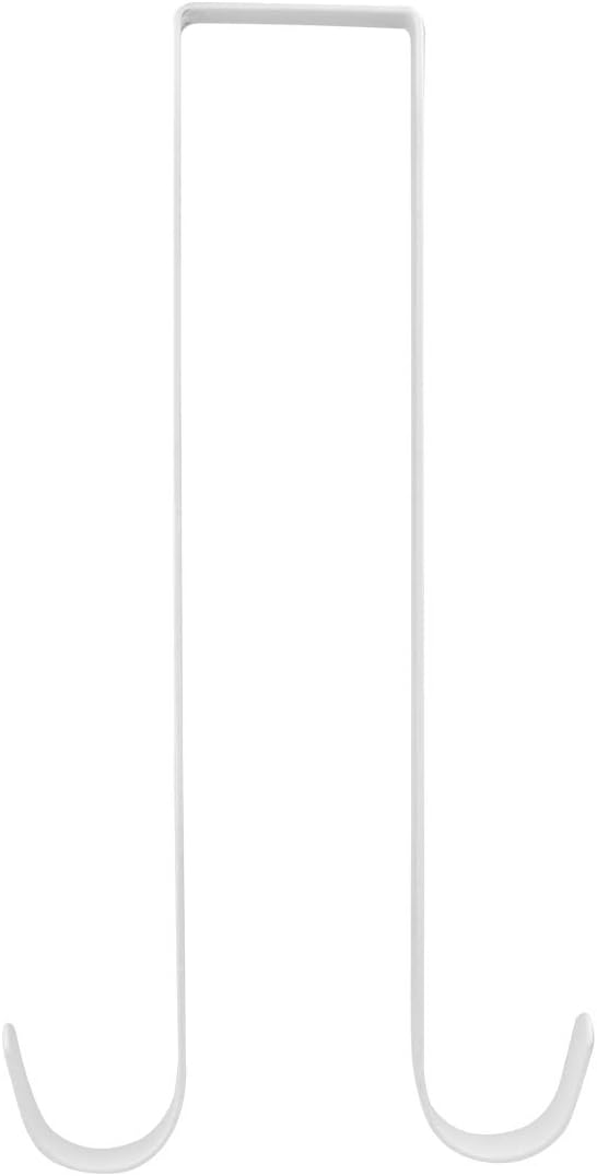 12 Inches White Metal Double Wreath Hanger
