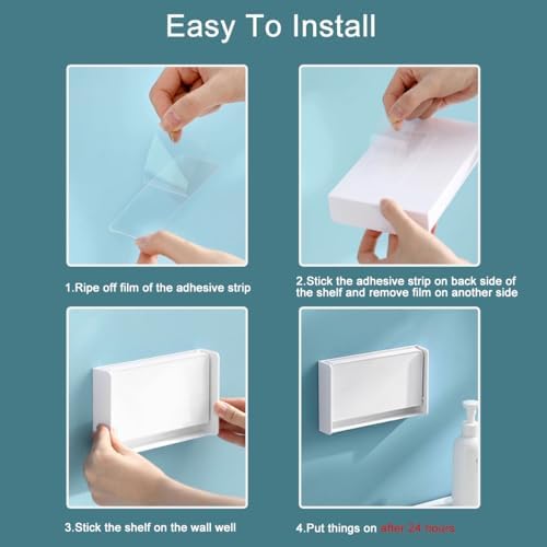 Foldable Adhesive Floating Shelf for Home Office Decor