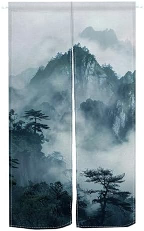 Leowefowa Japanese Noren Door Curtain Feng Shui Panel
