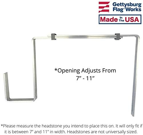 Aluminum Headstone Wreath Hanger for Tombstones