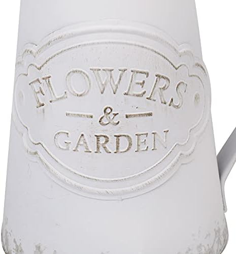Rustic Shabby Chic Metal Vase for Home Decor