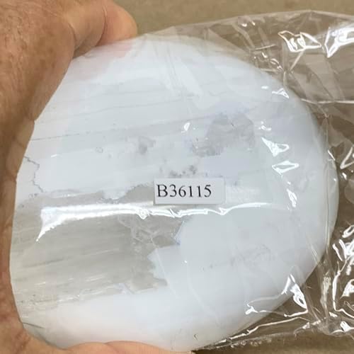 WatanGems Large Selenite Palm-Stone Crystal 067 lbs