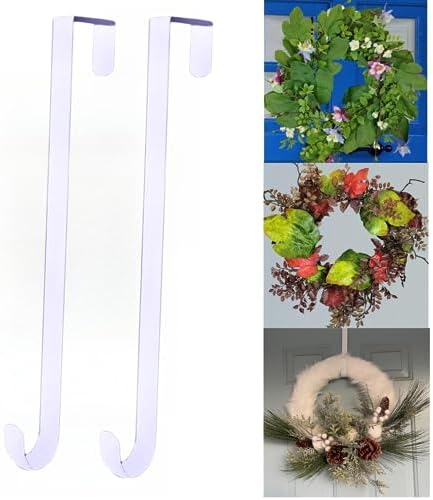 15 Inch Heavy Duty Metal Wreath Hanger Black 1Pcs