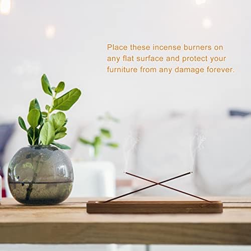HOSSIAN Bamboo Incense Holder with Ash Catcher 11 Inches