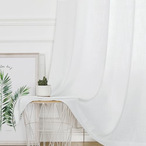 Central Park White Curtain Panel 100x95 Extra Wide