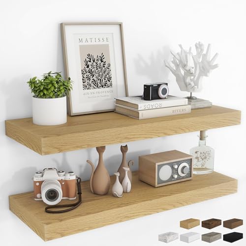RICHFOCUS 36 Inch Floating Shelves Set of 2