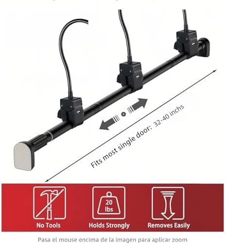Adjustable Garland Hanger for Front Door - No Screws Needed