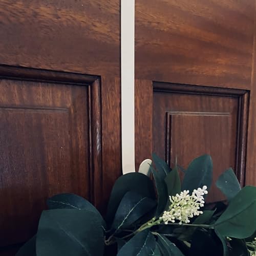 Haute Decor Dual-Sided Wreath Hanger Matte White