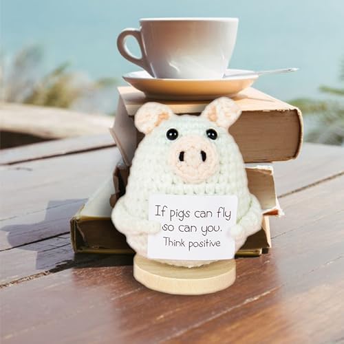 Handmade Crochet Mini Funny Emotional Support Pickle Ornament