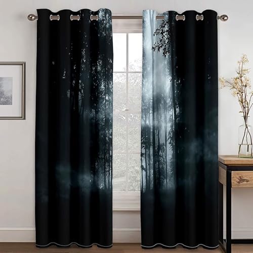 Homxi 2 Panel Blackout Curtains with Eyelets