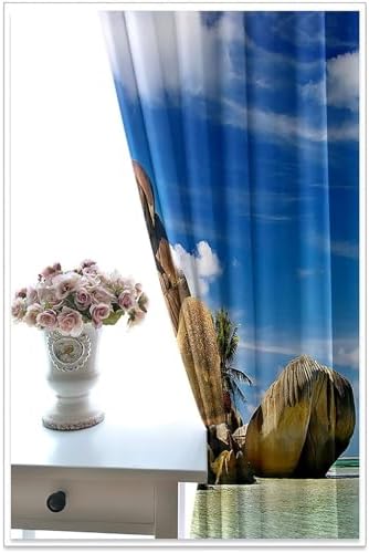 Homxi Curtain Blackout 2 Panels Living Room Set