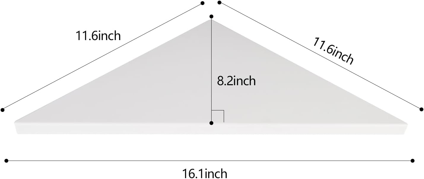 Evron Corner Mounting Shelf Set of 2