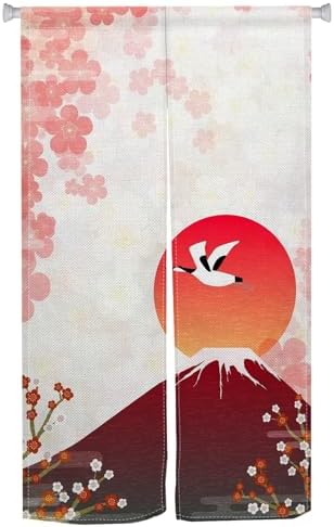 Long Japanese Noren Door Curtain Boho Style