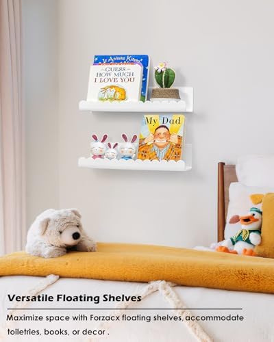 Forzacx Floating Shelves Wall 2 Pack Durable Design