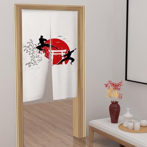 Japanese Noren Door Curtain Panel 34x60 Inch