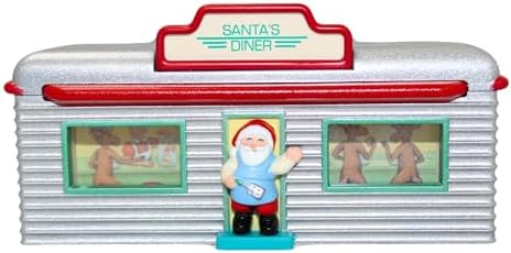 Hallmark Keepsake Ornament Santas Diner Magic Lights 1995