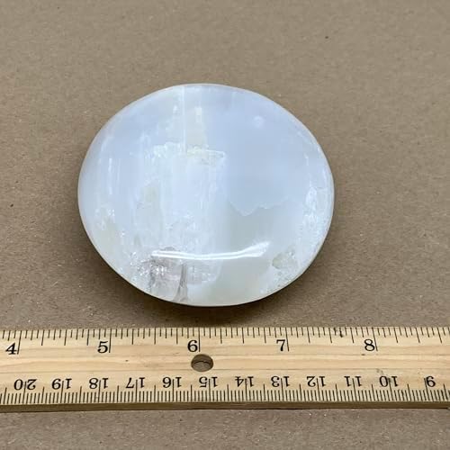 WatanGems Large Selenite Palm-Stone Crystal 067 lbs