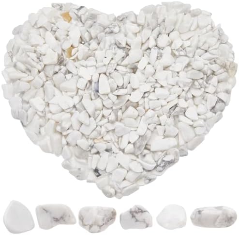 500g Howlite Crystal Chips for Jewelry and Decor