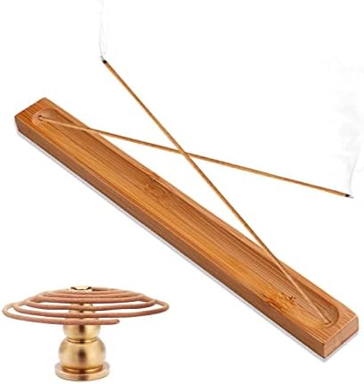 HOSSIAN Bamboo Incense Holder with Ash Catcher 11 Inches