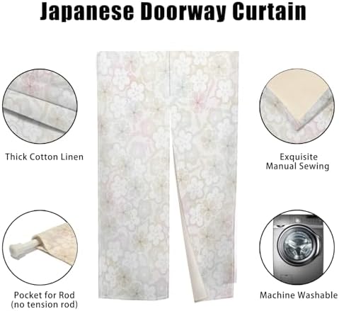 Japanese Style Door Curtain for Home Kitchen Decor
