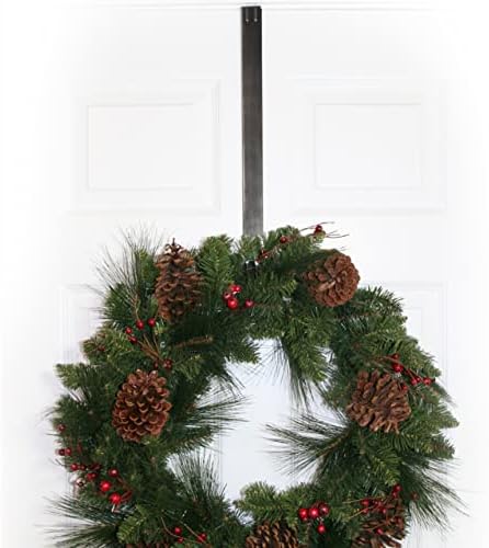 Haute Decor Adjustable Wreath Hanger 2-Pack Brushed Nickel
