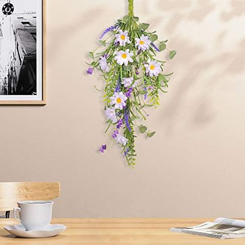 MGQ Spring Summer Teardrop Wreath Artificial Floral Swag