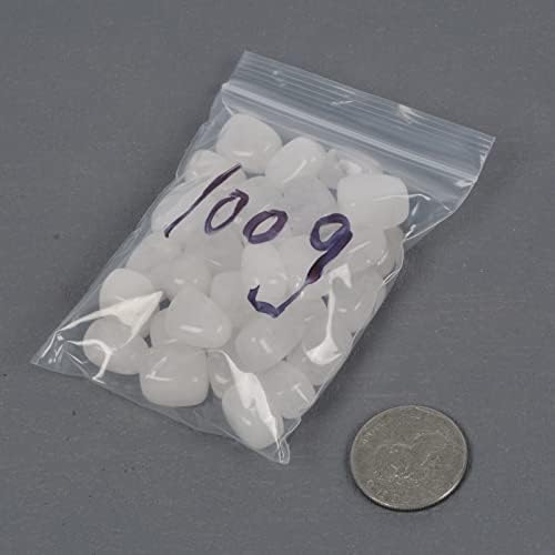 Justinstones 100 Grams White Quartz Tumbled Stones Collection