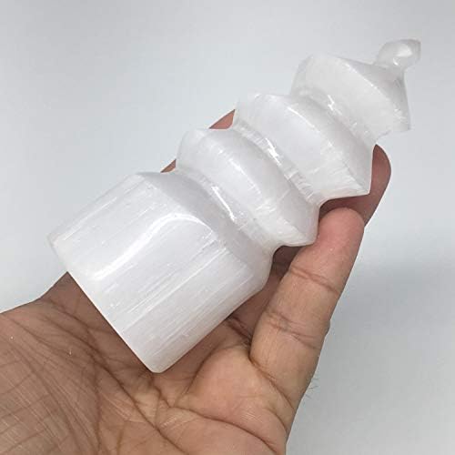1pc 39-43 Inch Selenite Tower Crystal Twisted Point Powerful White